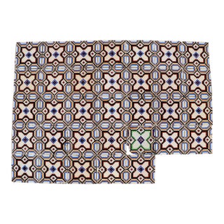 Art Nouveau / Early Art Deco Design Set of 33 Portuguese Geometric Tiles Multicolor c.1900s For Sale