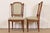 Baker Furniture Style French Regency Louis XVI Carved Walnut Side Chairs or Dining Chairs, Pair For Sale - Image 11 of 13