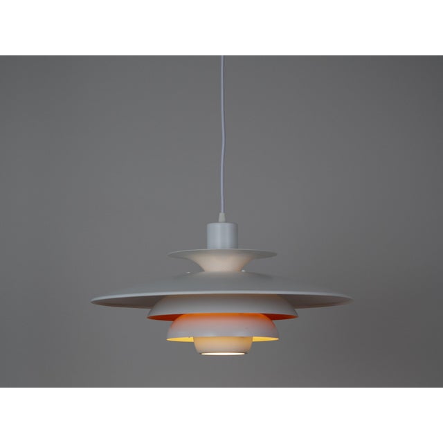 Vintage Danish Sofie Pendant Lamp by Kurt Wiborg for Jeka, 1980s For Sale - Image 3 of 11