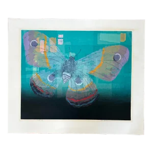 1960s Mid Century Silkscreen Signed and Numbered by Listed American Artist Jane Kraike