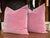 Contemporary Custom Mauve Pink Velvet Mohair Pillows - A Pair For Sale - Image 3 of 7