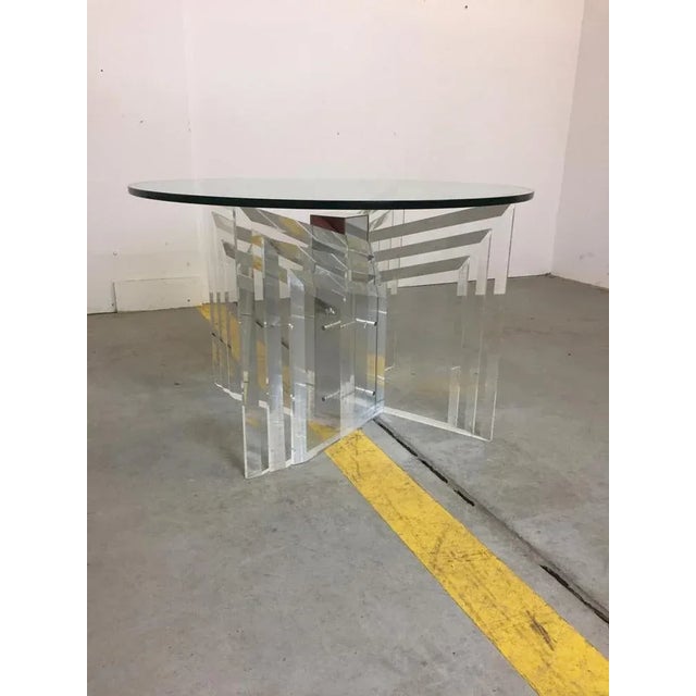 Vintage Table with Chrome Plating For Sale - Image 5 of 5