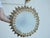 Mid 20th Century Spanish Gilt Metal Crown Chandelier with Elongated Leaves, US Wired For Sale - Image 9 of 12