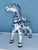 Chinoiserie Vintage Blue & White Ceramic Tang Dynasty War Horse For Sale - Image 3 of 12
