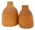 Vintage Decorative Vases in Paulownia Wood, Set of 2 For Sale