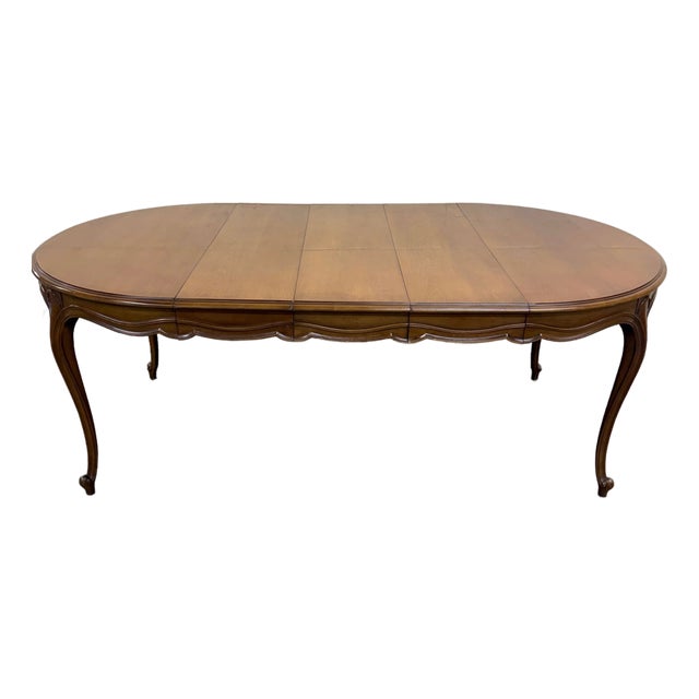 Vintage Drexel Basque Provincial Collection French Louis XV Style Dining Table For Sale