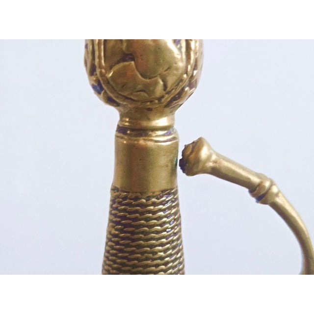 Vintage Sword-Shaped Ashtray in Brass and Gilded Bronze, 1970s For Sale - Image 6 of 12