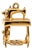 Vintage 14k Yellow Gold Sewing Machine Charm/Pendant For Sale