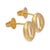 Tiffany & Co. Elsa Peretti Sevillana Stud Earrings 18k Yellow Gold Small, A Pair For Sale In New York - Image 6 of 9