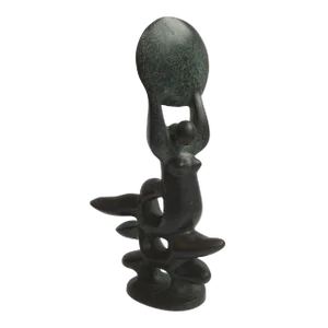 1979 "Water and Sun" Figurative Bronze Sculpture of Nic Jonk -