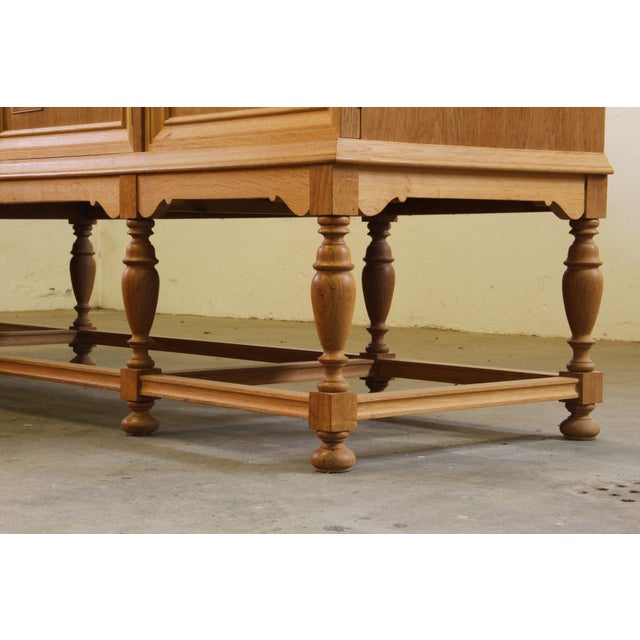 Vintage Danish Low Sideboard in Oak, 1960s For Sale - Image 16 of 18