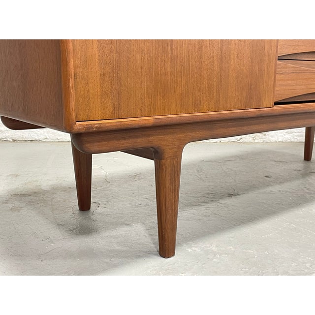 1960s Mid Century Modern Styled Teak Credenza | Scandinavian Media Console | Handmade Reclaimed Sideboard For Sale - Image 10 of 15