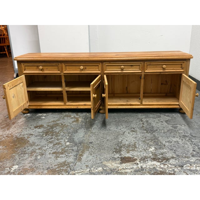 Antique European Pine Four-Door Sideboard, Circa 1830 For Sale - Image 4 of 12