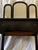 Vintage mahogany vanity with tri folding arched mirrors produced by The St. Lawrence Furniture Co. It is so dark it almost...