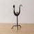 1950s French Iron Rooster Candlestick For Sale - Image 4 of 13