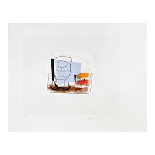 "Nature Morte Au Verre" 1980s Pablo Picasso Estate Lithograph For Sale