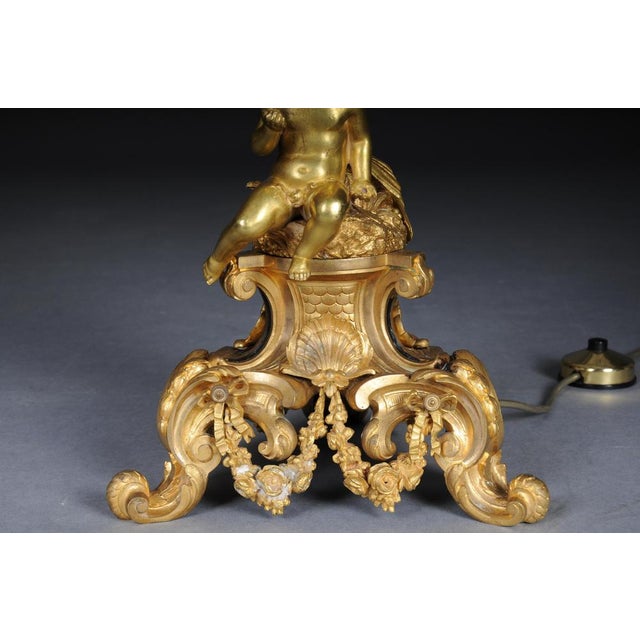 Louis XV Napoleon III Salon Floor Lamp, Paris, France, 1880s For Sale - Image 13 of 18