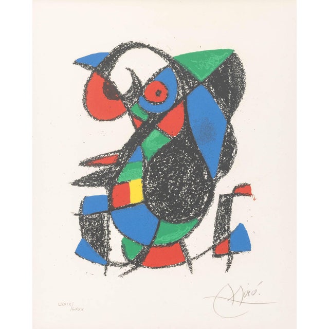 Joan Miro (Spanish, 1893-1983), "Lithograph XIII", Lithograph in Colors, 1975, from the "Lithographe II" series, published...