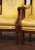 Yellow 19th Century French Louis XVI Walnut Bergères With Carved Eagle Crest For Sale - Image 8 of 12