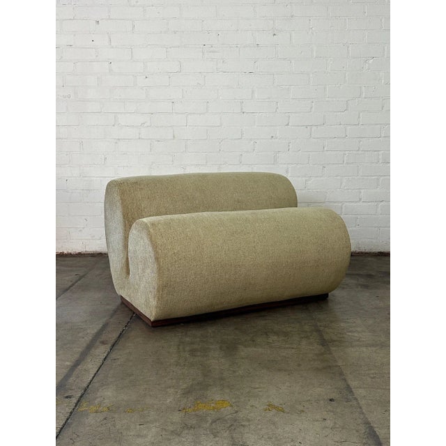 Mid-Century Modern The Caracol Loveseat For Sale - Image 3 of 12