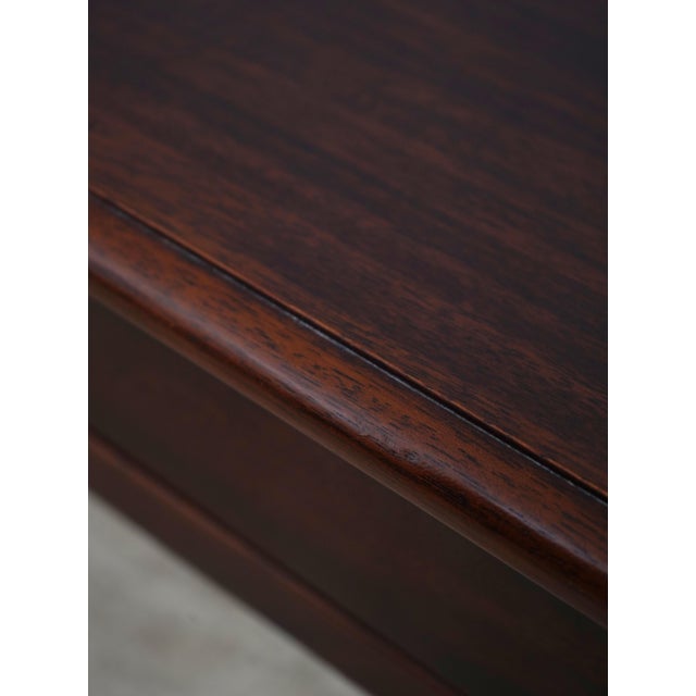Brown Stickley Mahogany 2 Drawer Console Table For Sale - Image 8 of 18