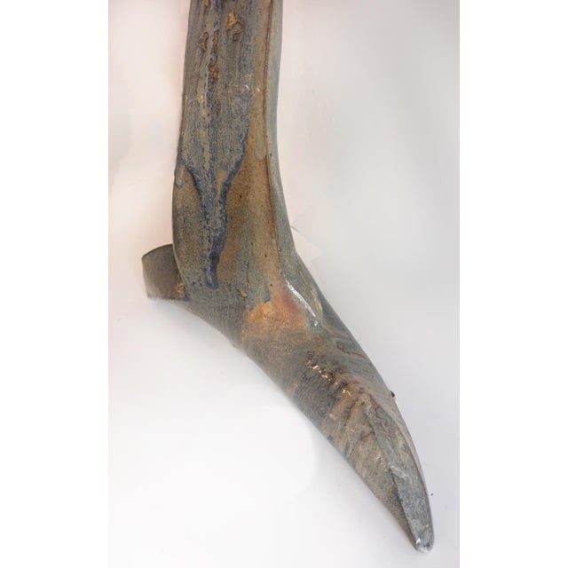 Late 20th Century Large Vintage Studio Ceramic Pottery Abstract Sculpture For Sale - Image 5 of 10