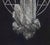 Crystal Study by Babs Webb | Powder graphite and acrylic on Bristol paper depicting a crystal formation. For Sale - Image 4 of 5