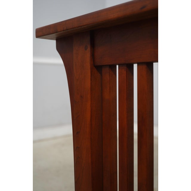 Stickley Stickley Cherry Mission King Size Spindle Bed For Sale - Image 4 of 16