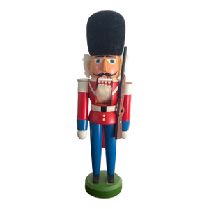 Erzgebirge German Soldier Nutcracker With Rifle
