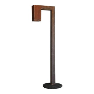 Steel Weathered Floor Lamp For Sale
