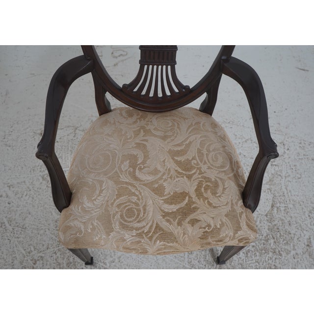 Set of Six Stickley Shield Back Mahogany Dining Room Chairs For Sale - Image 10 of 18