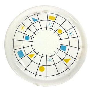 Mid-Century Modern Ceramic Cake Plate from Torgau, 1950s For Sale