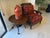 Lexington Furniture Paul Schatz Lounge Chair With Floral Red Upholstery and Wood Frame For Sale - Image 4 of 10