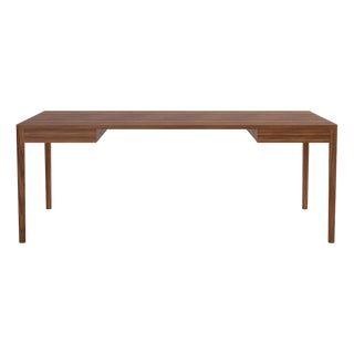 Minimalist Modern Work Desk in Walnut by Pedro Sotomayor For Sale