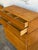 1950s Heywood-Wakefield Maple Wood Tallboy Chest 6-Drawer Dresser Mid-Century Modern 1950s For Sale - Image 5 of 10