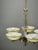 Art Deco Nickel Chandelier with Champagne Glass Shades, 1930s For Sale - Image 12 of 15
