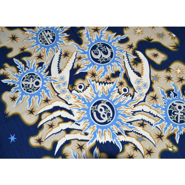 Mid-Century Modern 1960s Vintage Elie Grekoff Tapestry French Mid-Century Modern Cancer For Sale - Image 3 of 12