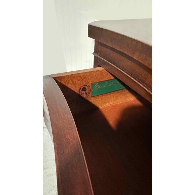 1960s Georgian Banded Mahogany Highboy Dresser by Kindel For Sale - Image 12 of 12