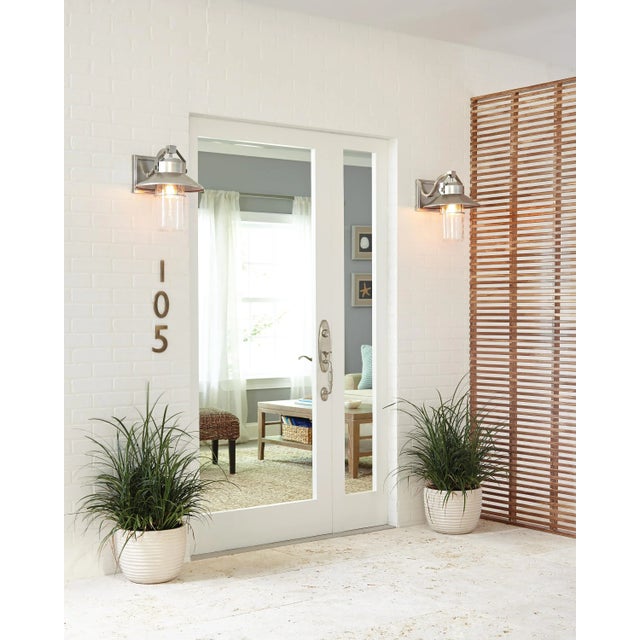 Sean Lavin by Visual Comfort Studio Boynton Small Lantern, Painted Brushed Steel For Sale In Greenville, SC - Image 6 of 8