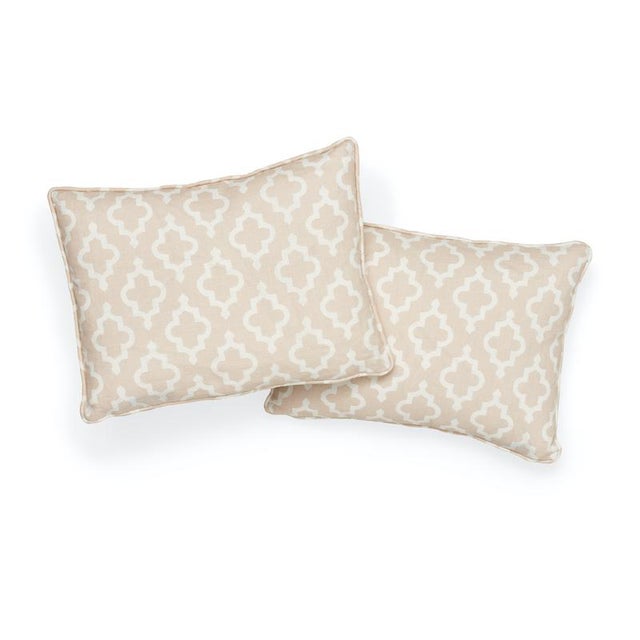 Schumacher Schumacher X Veere Grenney Jake 18" Lumbar Pillow in Quiet Pink For Sale - Image 4 of 7