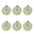 Contemporary Beaded Glass Ball Ornament (Set of 6) For Sale - Image 3 of 3