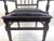 Black Vintage Black Leather and Wood Library Chair With Nailhead Trim For Sale - Image 8 of 16