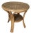 Vintage Bamboo and Rattan Two Tiered Side Table For Sale