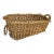 Vintage Wicker Wine Bottle Caddy Basket For Sale