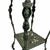 Victorian Vintage Figural Leg Verdigris Two Tier Plant Stand For Sale - Image 3 of 6
