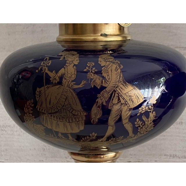 Oil Lamps in Bronze and Earthenware, 1890s, Set of 2 For Sale - Image 15 of 18