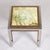 Mid Century Side Table With Steel + Brass Frame and Marble Top For Sale - Image 10 of 10