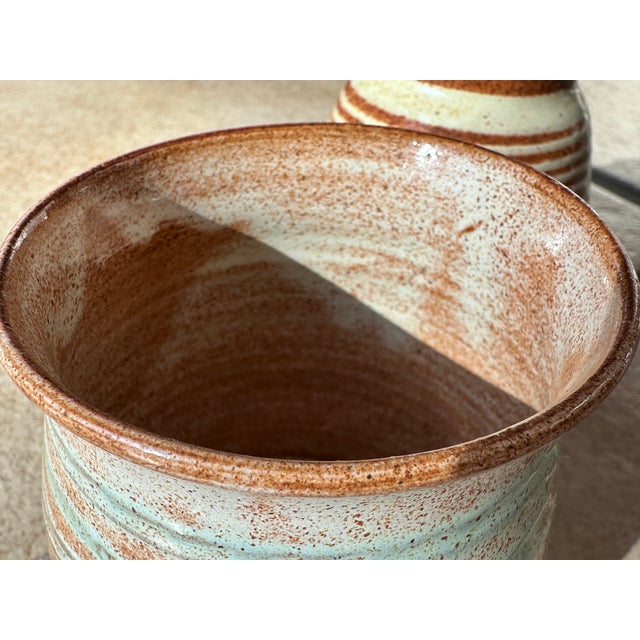 Studio Ceramic Vases by Helma Klett, Germany, 1980s, Set of 2 For Sale - Image 10 of 15