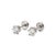 14k White Gold 6 Prong Screw Back 0.55ct Round Diamond Stud Earrings, A Pair For Sale - Image 4 of 8