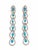 2020s Natural Turquoise 2.47cts & Diamond 1.86cts Earring in 14k Gold For Sale - Image 5 of 8